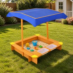 Kids Sandbox with Adjustable Canopy - 103cm Specifications