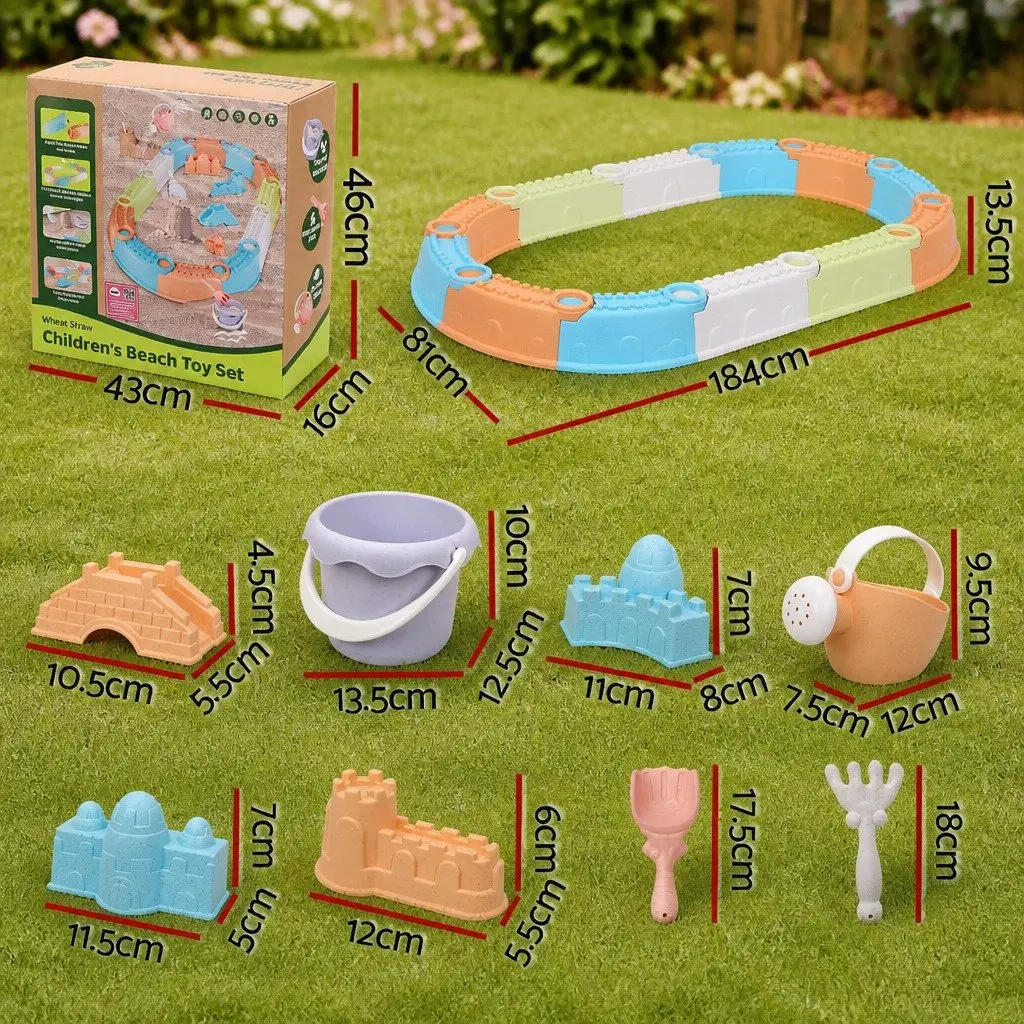 Kids Sandbox Sandpit Set for Ages 3+