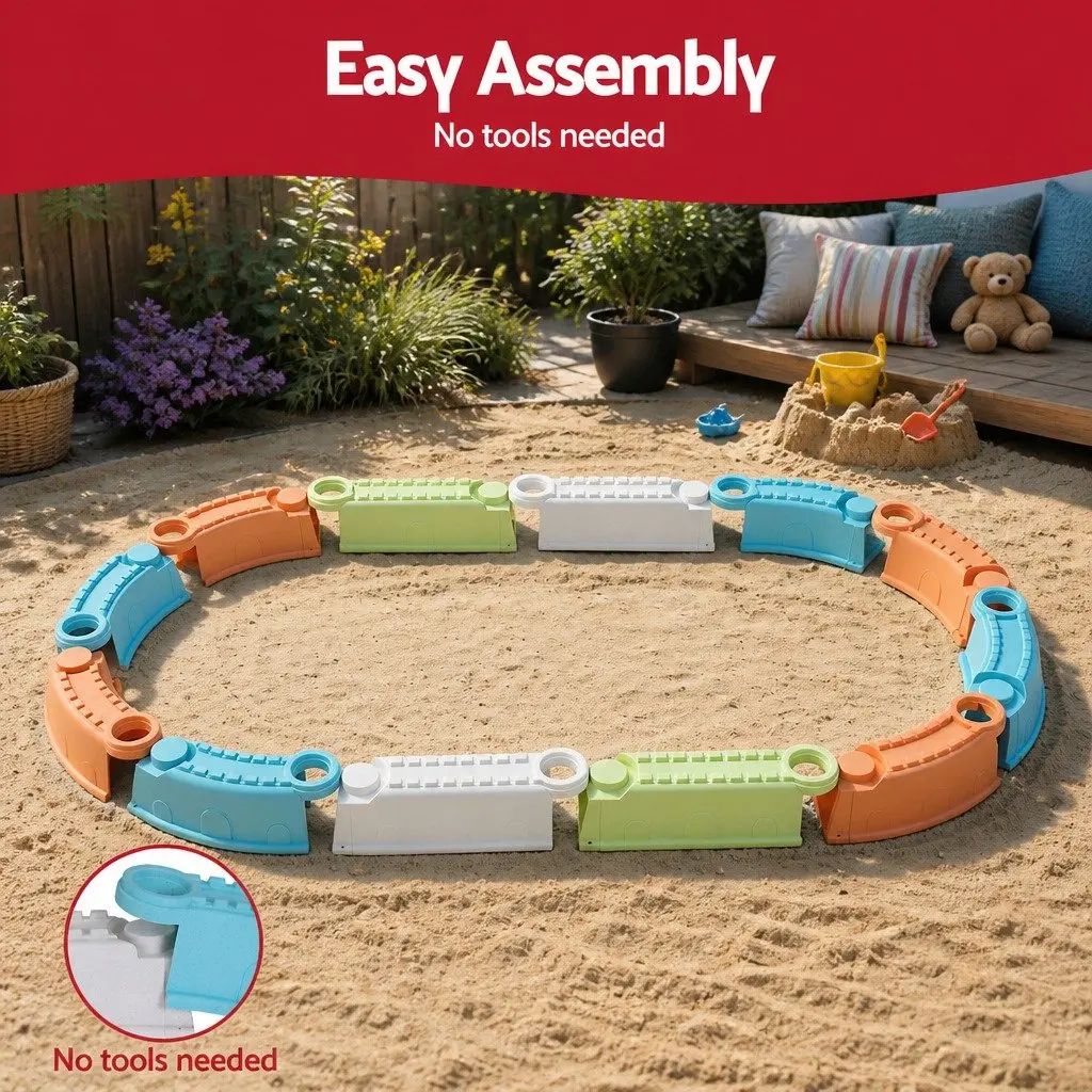 Kids Sandbox Sandpit Set for Ages 3+