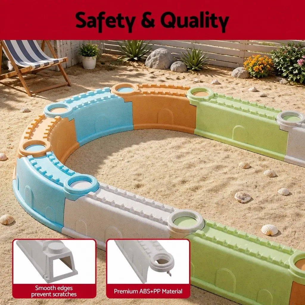 Kids Sandbox Sandpit Set for Ages 3+