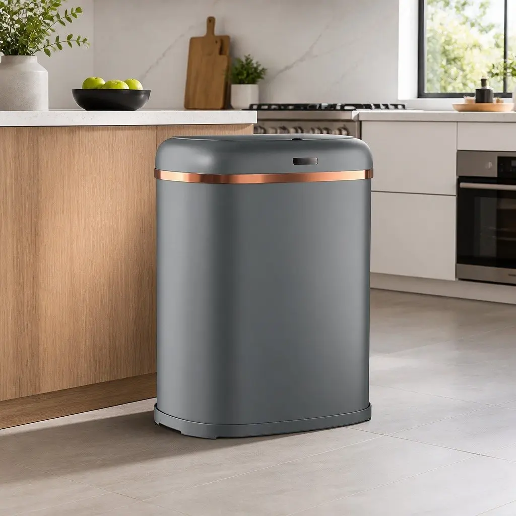 38L Motion Sensor Trash Bin with Soft-Close Lid