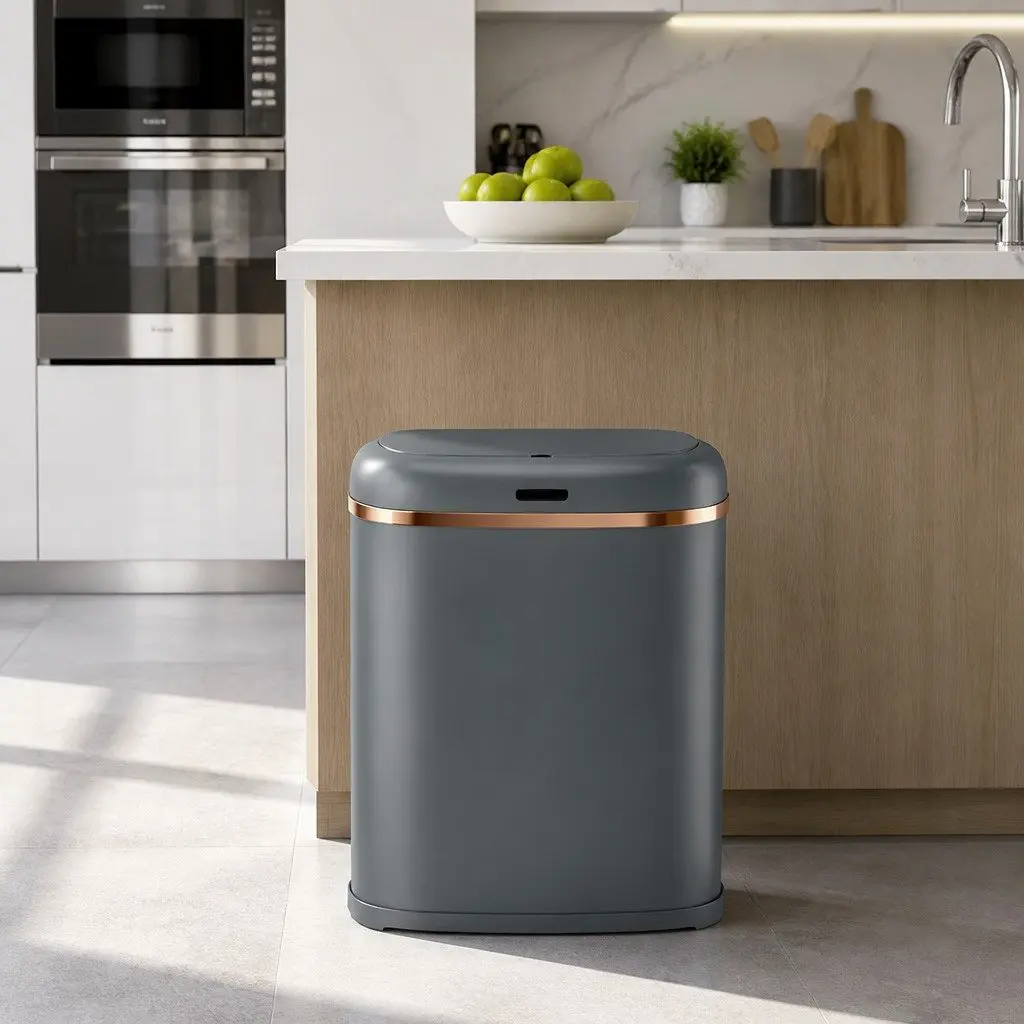 38L Motion Sensor Trash Bin with Soft-Close Lid
