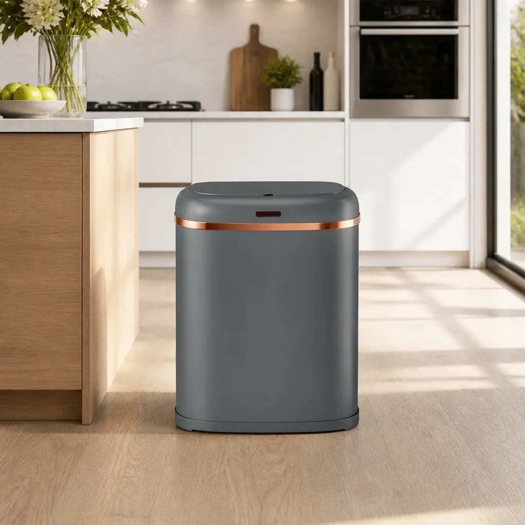 38L Motion Sensor Trash Bin with Soft-Close Lid