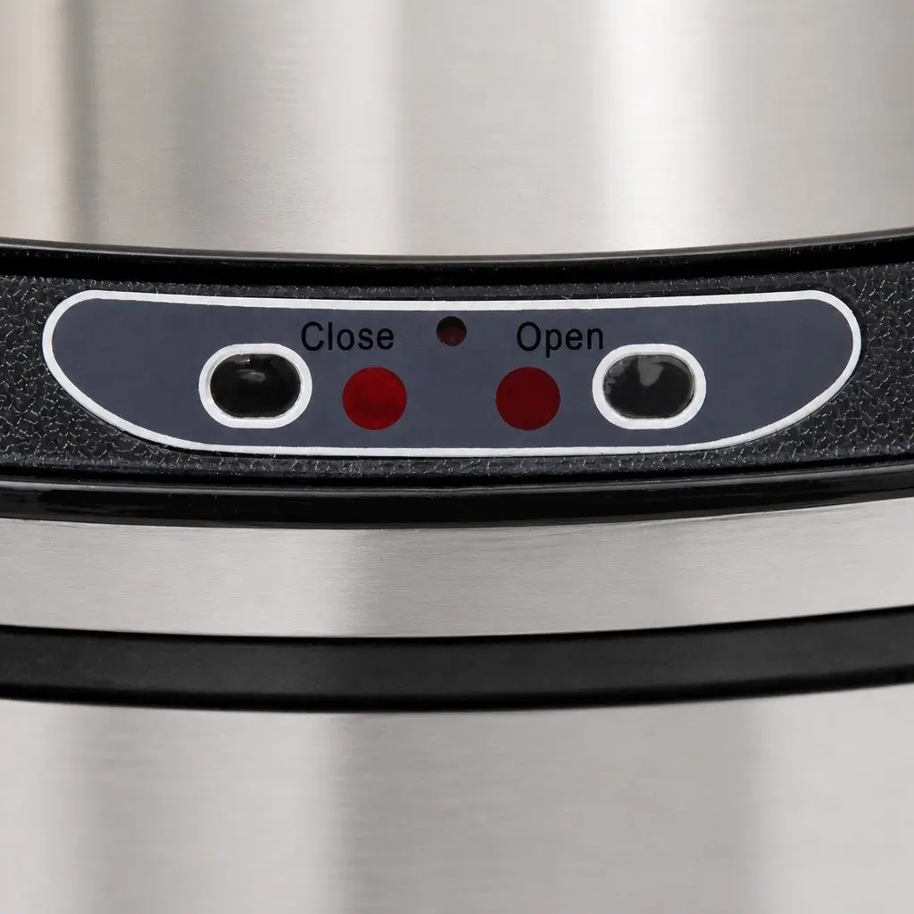 Motion Sensor Rubbish Bin 68L Kitchen Automatic Touchless Silver Trash Can