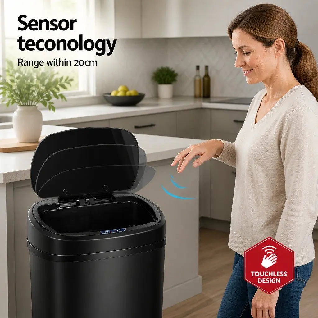 68L Motion Sensor Kitchen Rubbish Bin