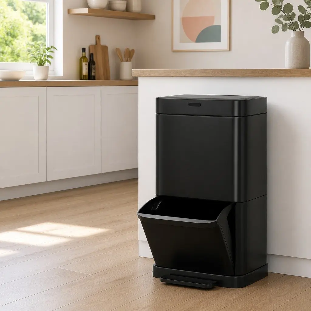 Automatic Motion Sensor Recycling Bin Kitchen 70L