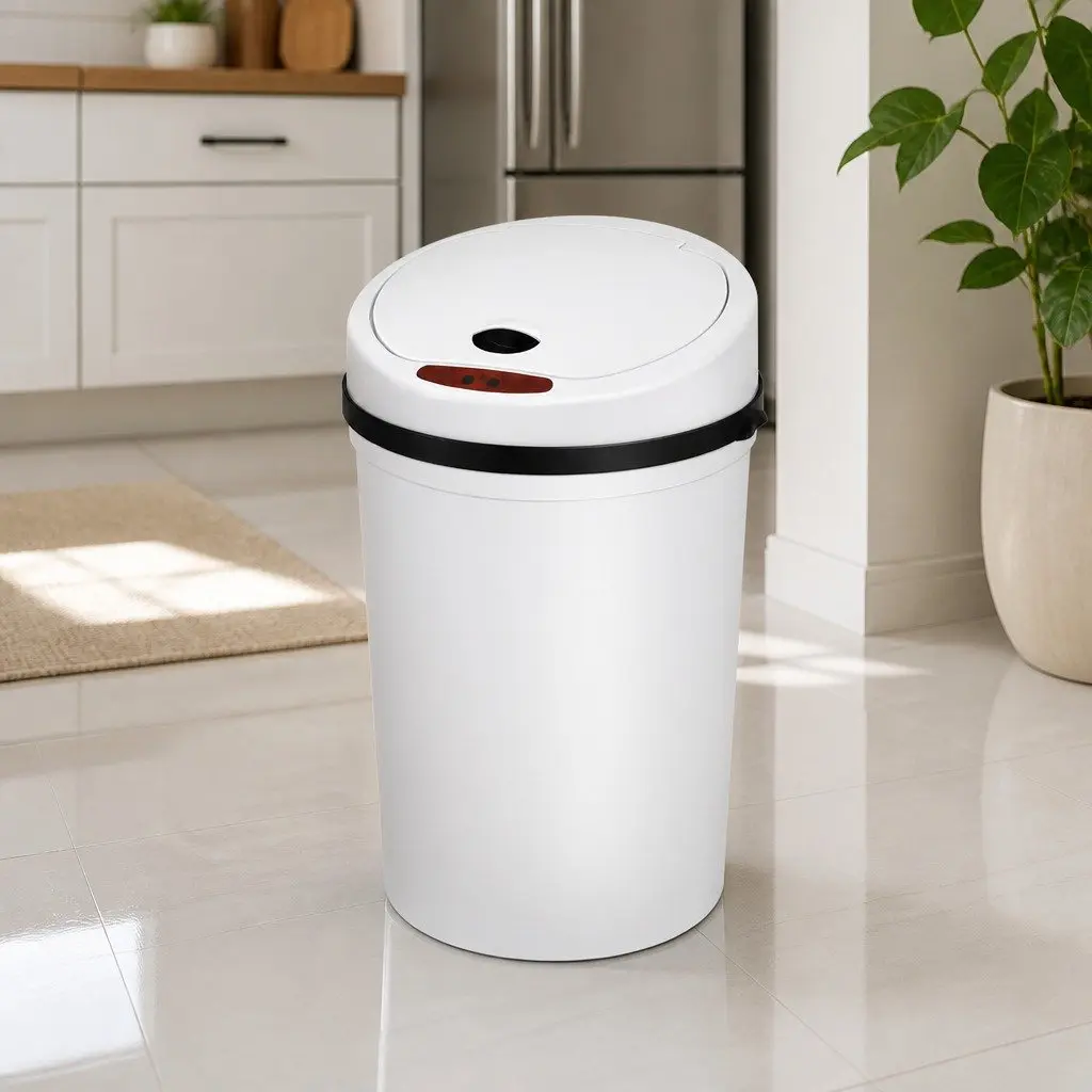 Sensor Bin Motion Automatic Trash Can Kitchen Rubbish 9L White Hands Free