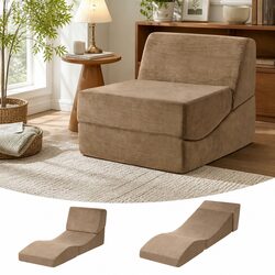 High-Density Foam Folding Sofa Bed - 150kg Capacity