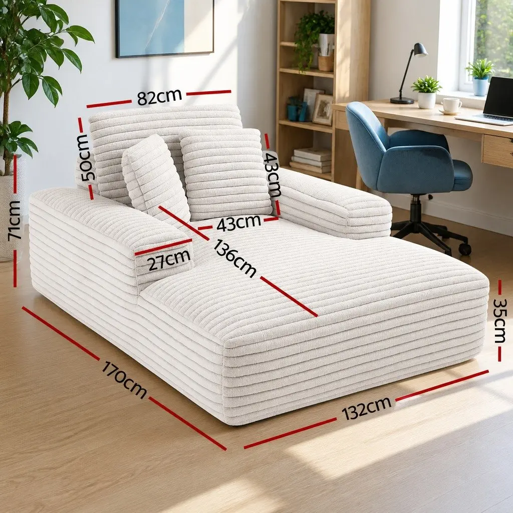 Beige Sofa Bed with Pocket Spring Core