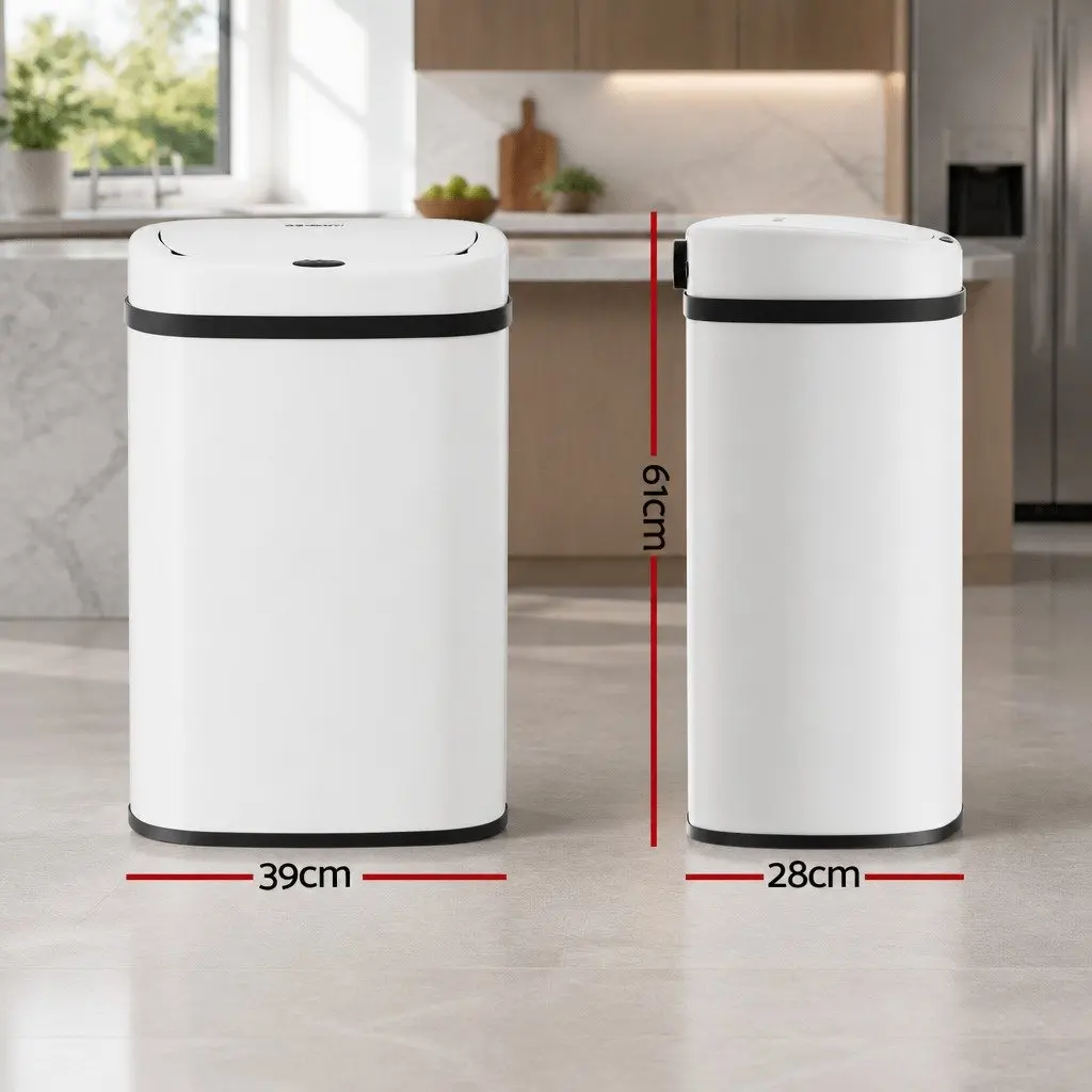 Automatic Rubbish Bin Kitchen 50L Motion Sensor Hands-Free