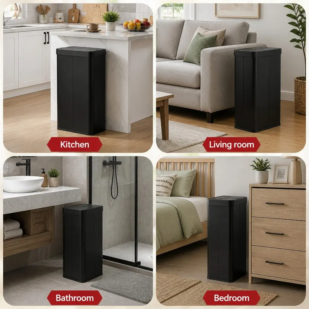 Automatic Sensor Rubbish Bin Kitchen 70L Touchless Slim