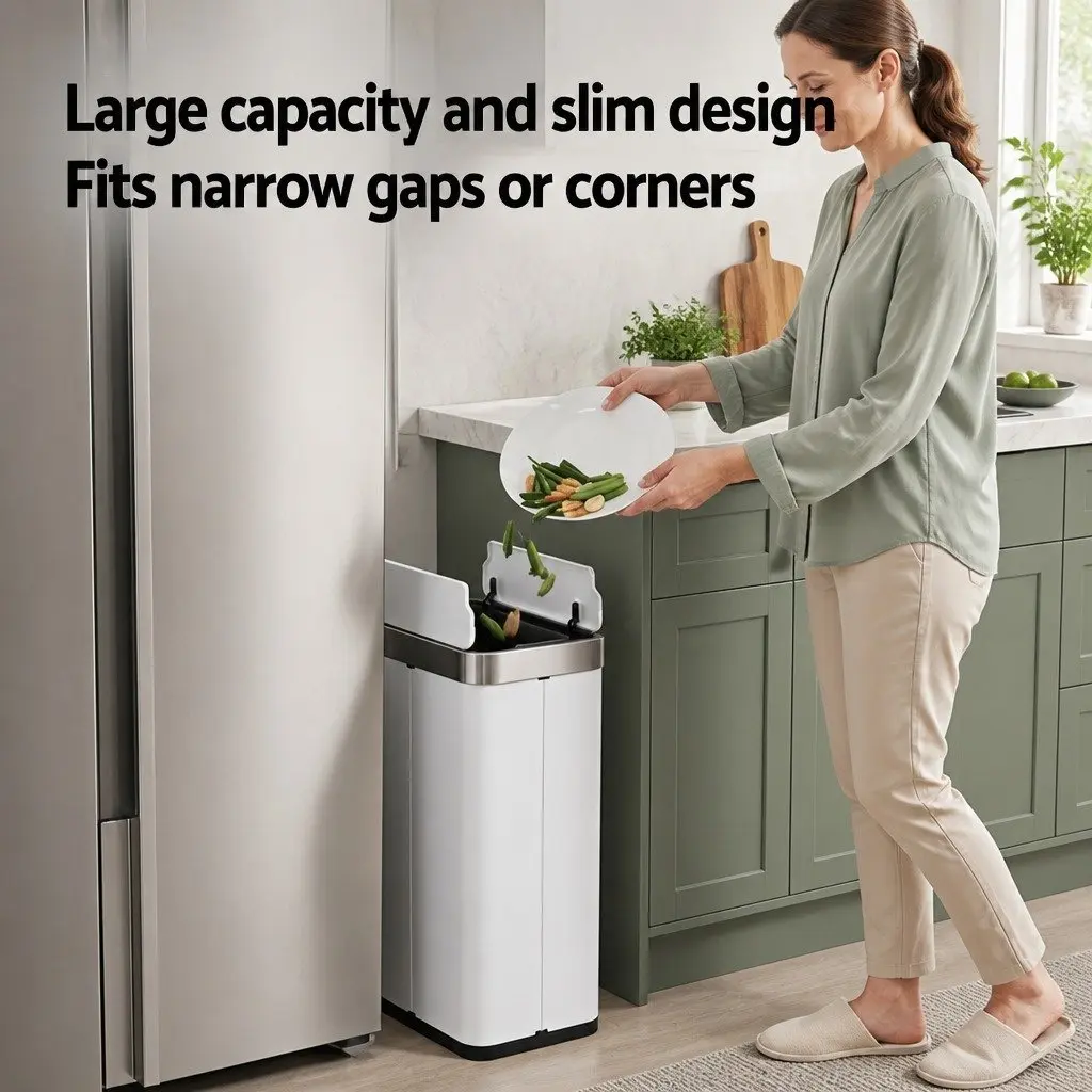 Automatic Sensor Rubbish Bin Kitchen 70L Touchless Hands-Free Waste Can