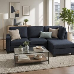 Specifications of Modular Chaise Sofa 4-Seater Dark Grey
