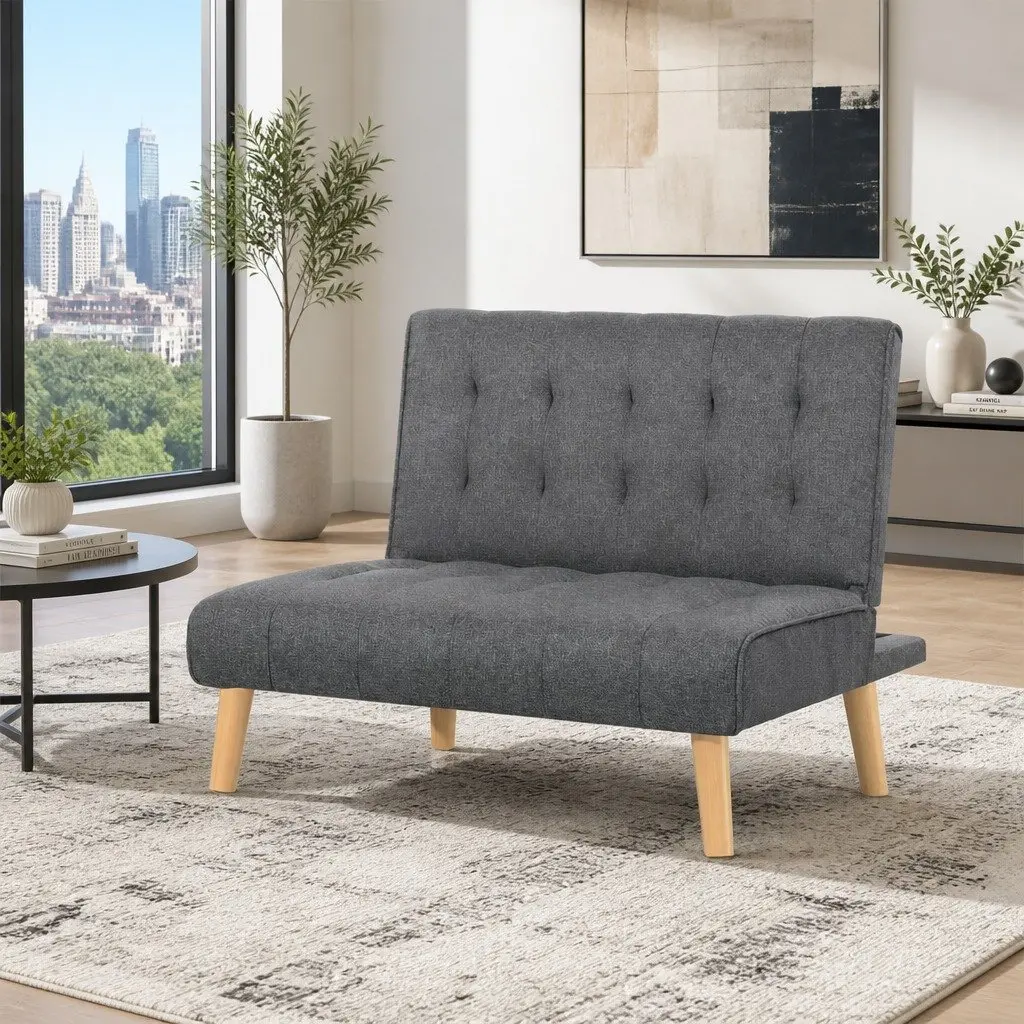 Grey Single Seater Recliner Sofa Bed