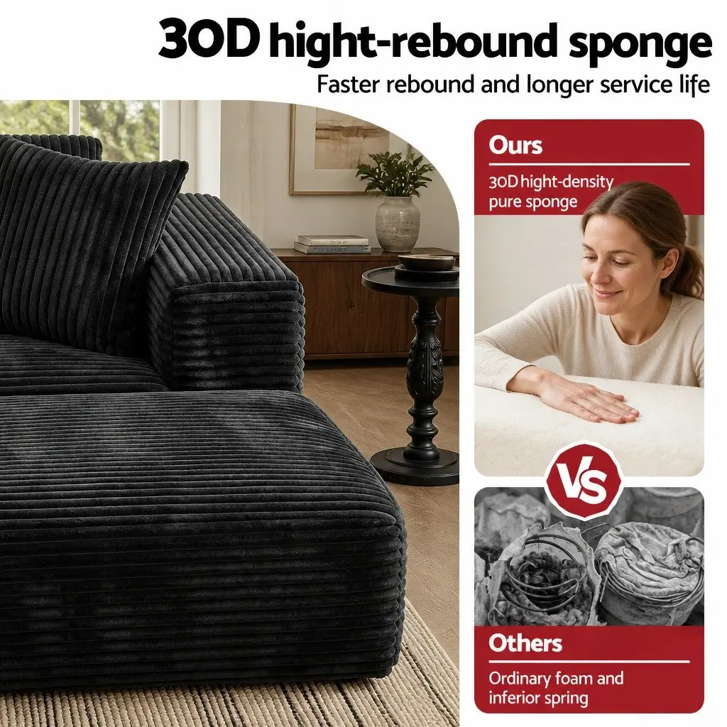Modular Sofa Bed with Ottoman Seating