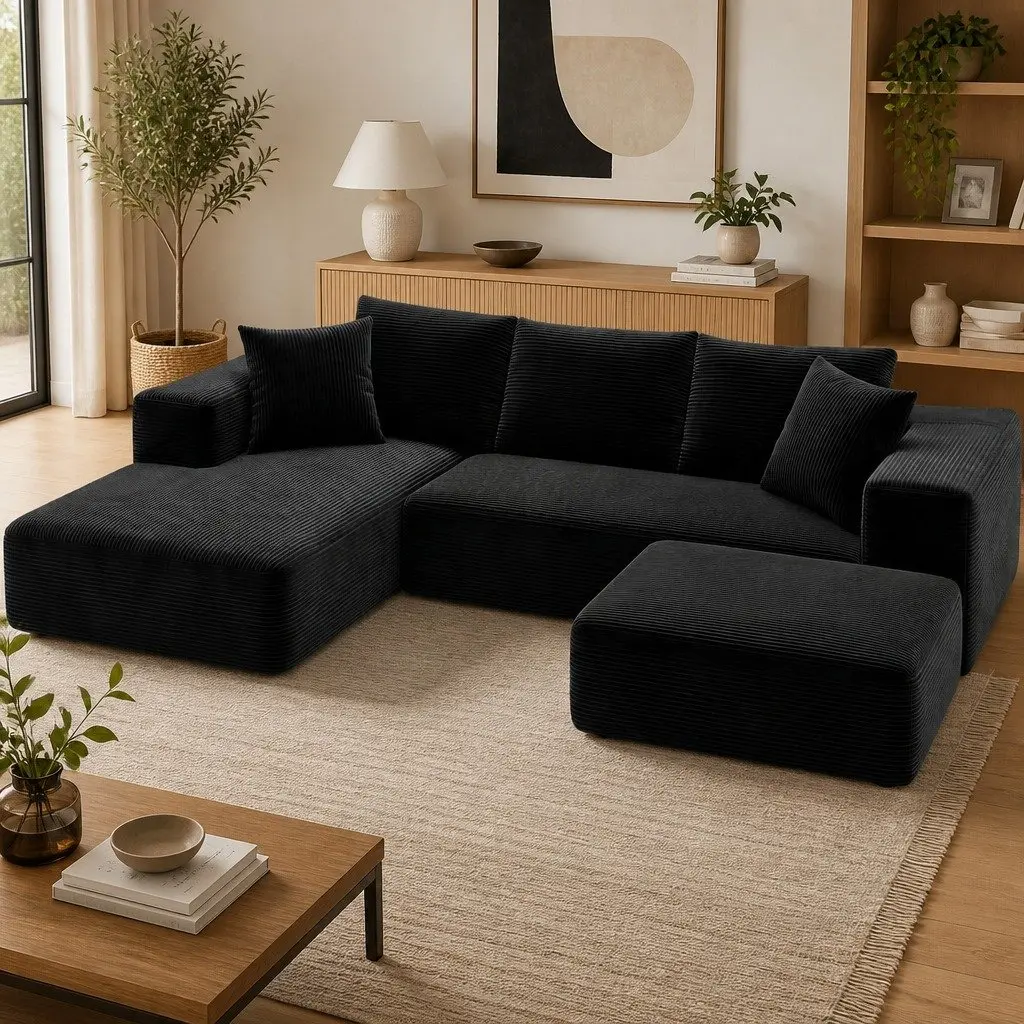 Modular Sofa Bed with Ottoman Seating
