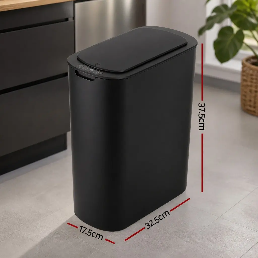 Automatic Trash Bin Kitchen 21L Touchless Slim Black