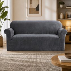 Specifications for Grey Velvet 3-Seater Sofa Cover