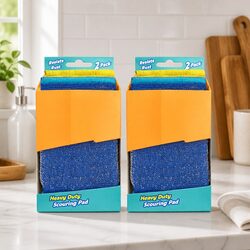 Steel Scour Pads Specifications: Heavy Duty Foam Cleaning 4 Pack