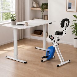 Electric Standing Desk Dimensions: 120cm with Under Desk Bike