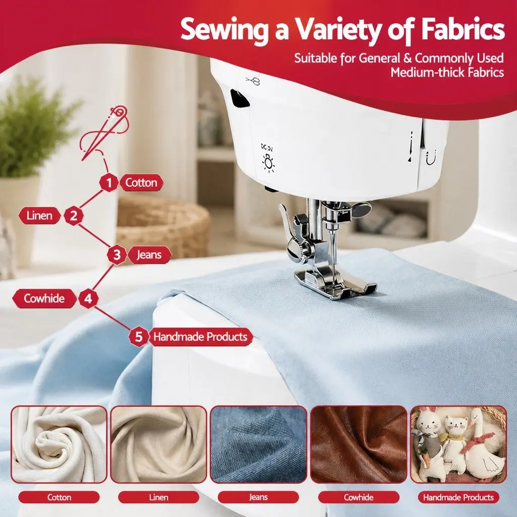 Portable Mini Sewing Machine with 39 Stitches