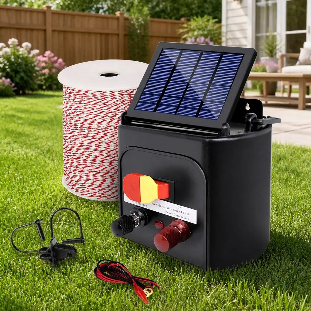 5km Solar Electric Fence Energiser with Key