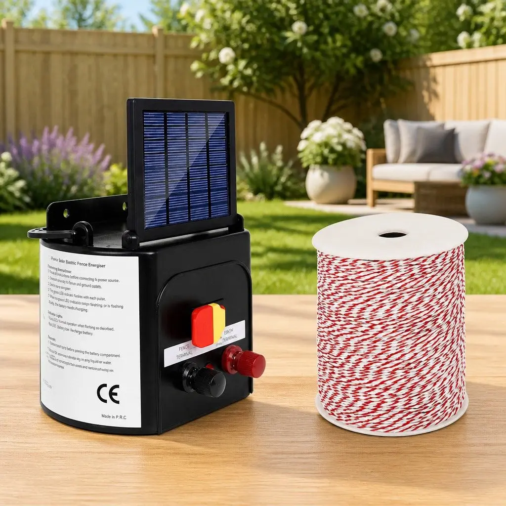 5km Solar Electric Fence Energiser with Key