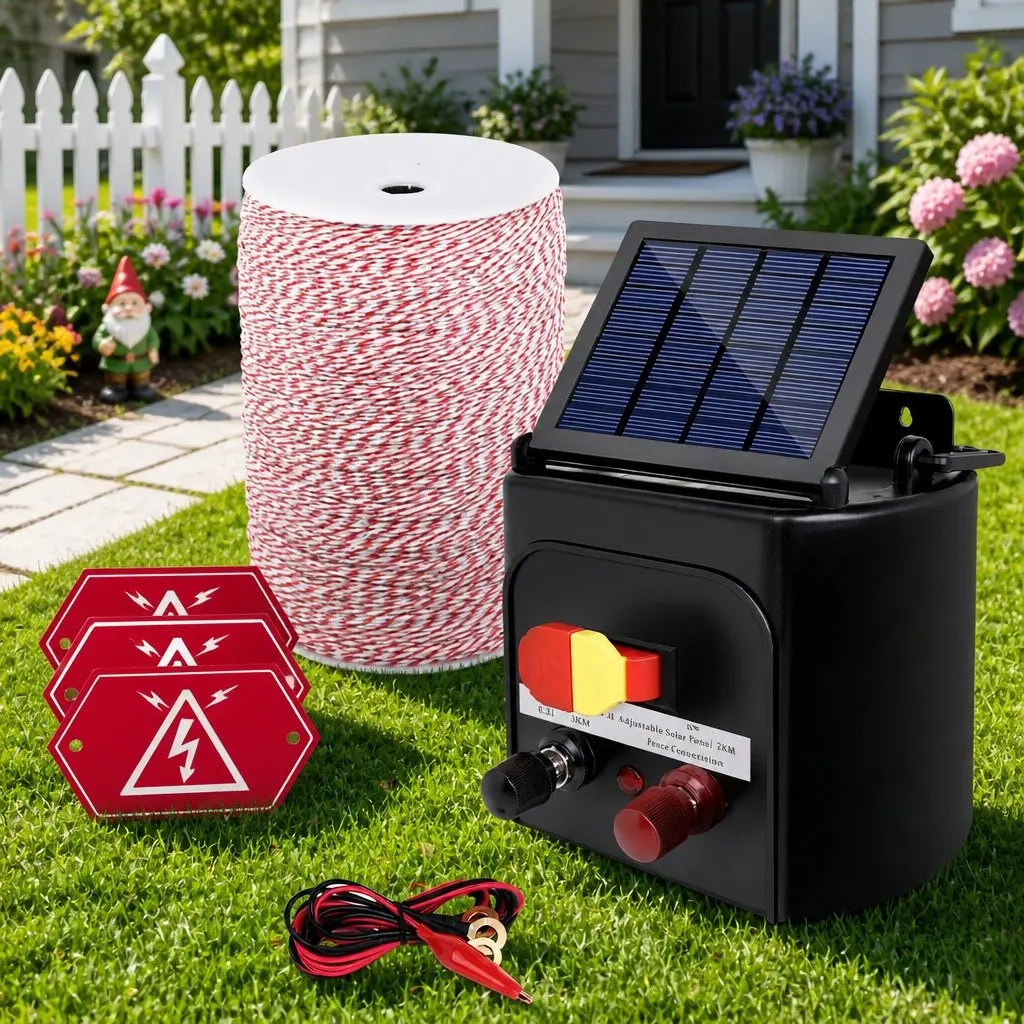 Solar Electric Fence Energiser for 3KM Control