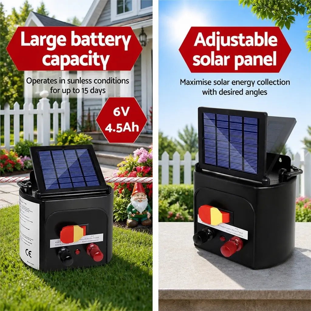 Solar Electric Fence Energiser for 3KM Control