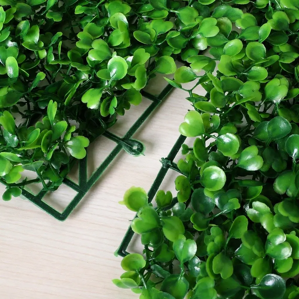 Artificial Boxwood Hedge Panel Indoor Outdoor 60cm x 40cm