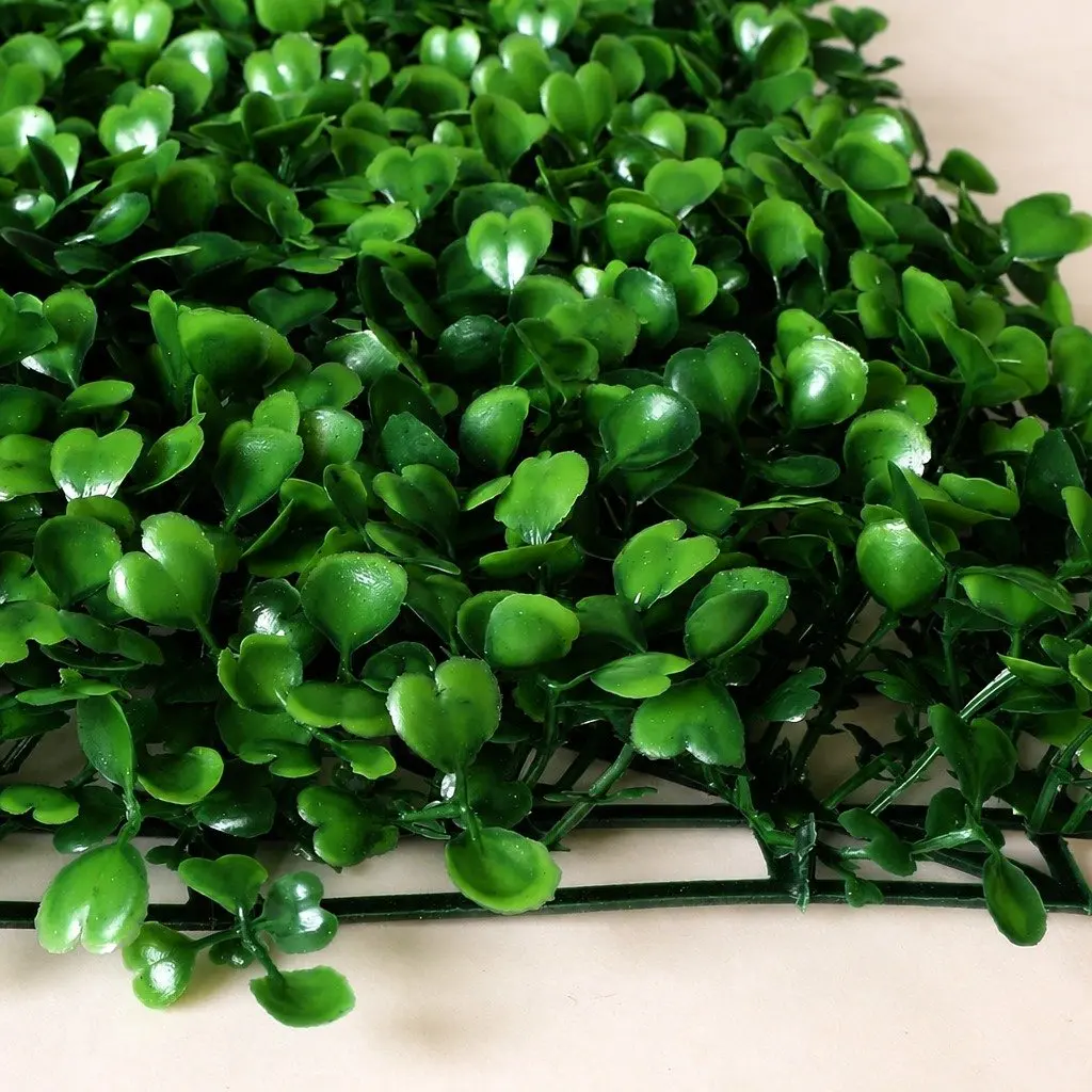 Artificial Boxwood Hedge Panel Indoor Outdoor 60cm x 40cm