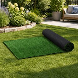 80SQM Artificial Grass: Olive Green, 17mm Pile Height