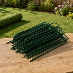 50PCS U-Shape Synthetic Grass Pins - Specs Inside