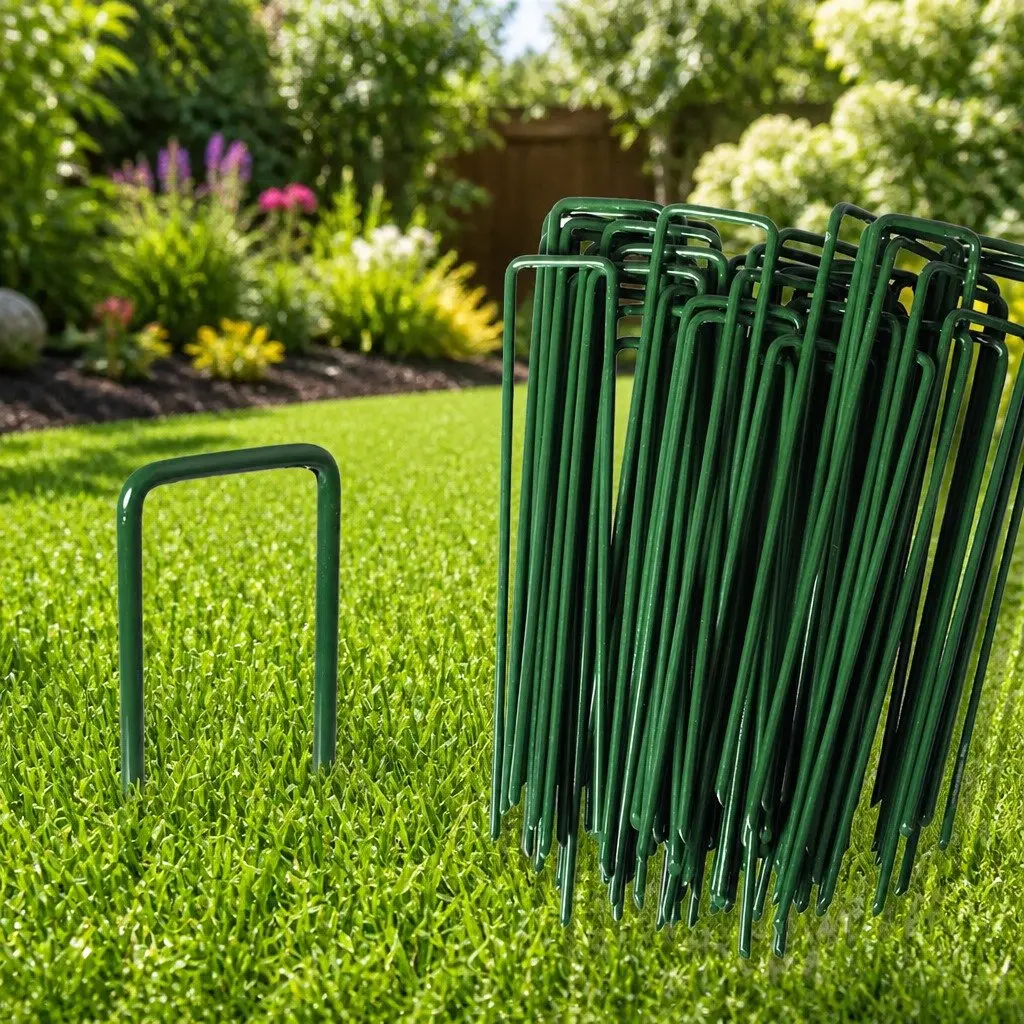 Synthetic Grass Pins 50PCS U-Shape Garden Turf Fixing Landscape Installation