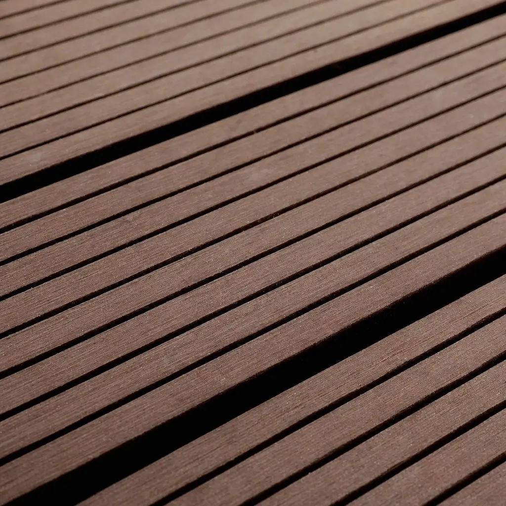 Interlocking Floor Tiles Plastic Decking Outdoor Balcony Patio Garden 30cm