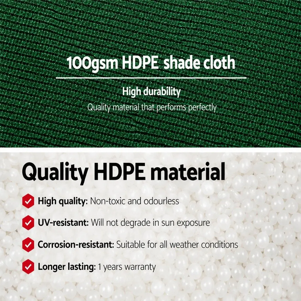 Shade Cloth Green 1.83m x 30m 50% UV-Stabilised Heavy Duty for Greenhouse Garden