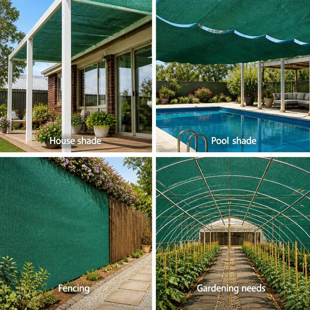 Shade Cloth for Garden Greenhouse 1.83m x 50m 30% UV Block Heavy Duty Green