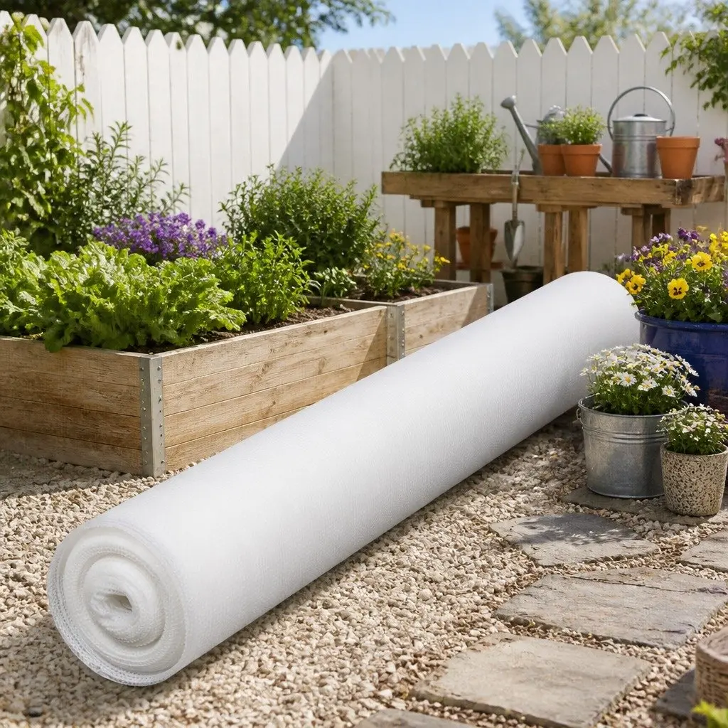 Shade Cloth for Garden Greenhouse 3.66m x 10m White Heavy Duty 50% UV Block