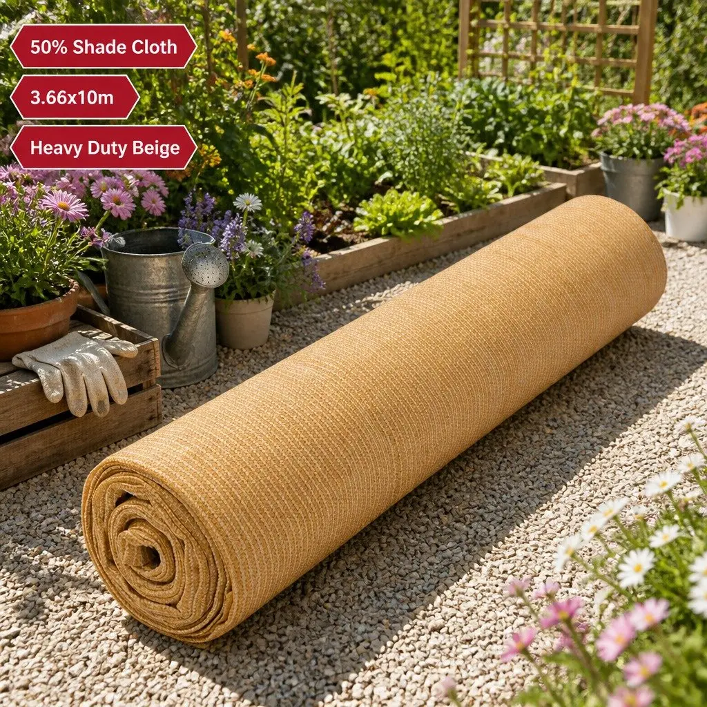 Beige Shade Cloth Roll 3.66m x 10m