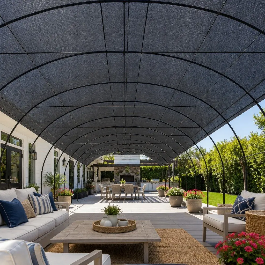 Shade Cloth Roll for Garden Outdoor 3.66m x 10m Black Heavy Duty UV-Stabilised