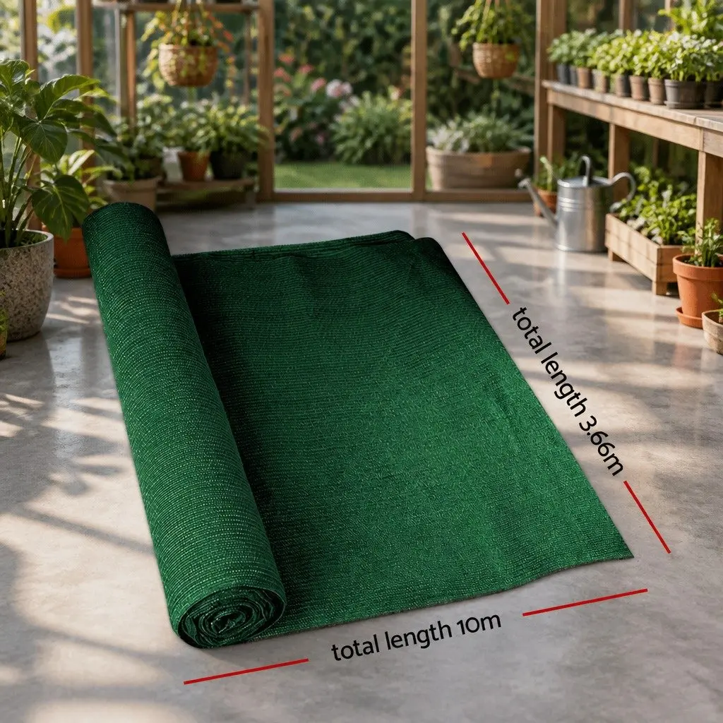 3.66x10m Green Shade Cloth Roll
