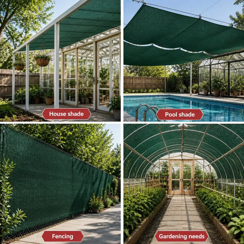 3.66x10m Green Shade Cloth Roll