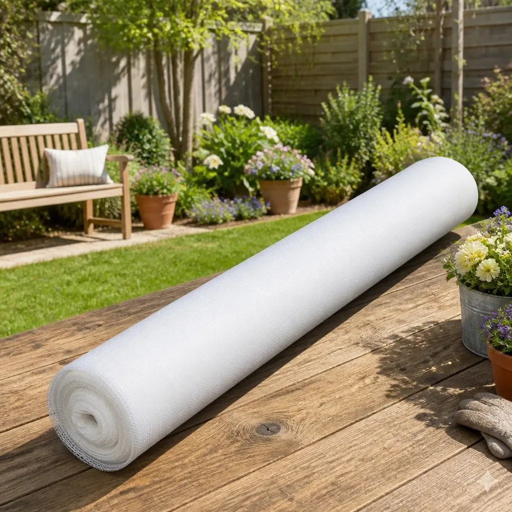 Shade Cloth for Garden 3.66x10m UV Protection White Knitted Fabric 30% Shade Block