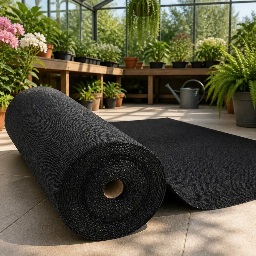 Shade Cloth 50% UV Block Garden 3.66x20m Heavy Duty Black Knitted Fabric