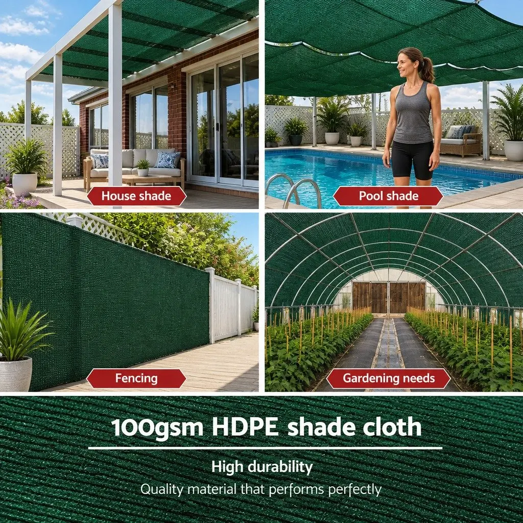 Shade Cloth 50% Garden Mesh Roll 3.66m x 20m for Greenhouse and Agricultural Use