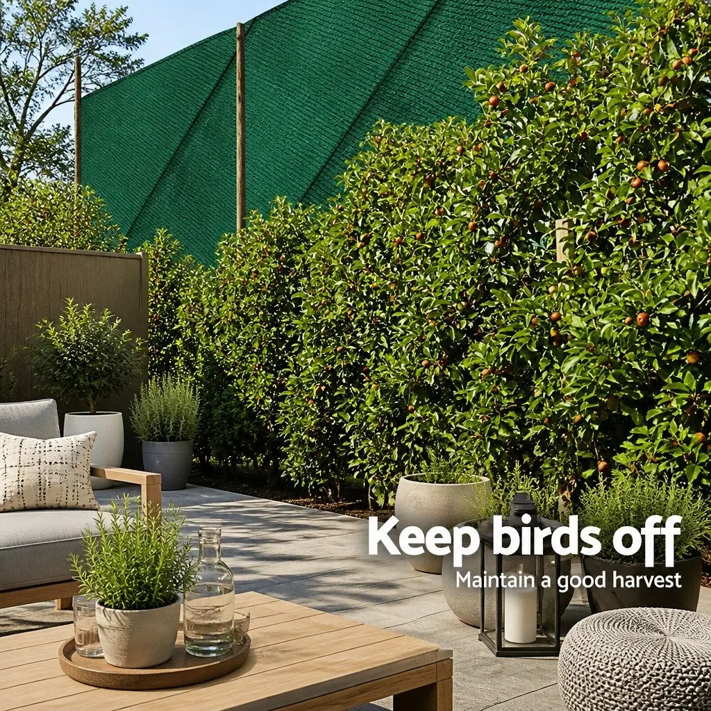 Shade Cloth Garden 3.66m x 20m 30% UV Block Green Heavy