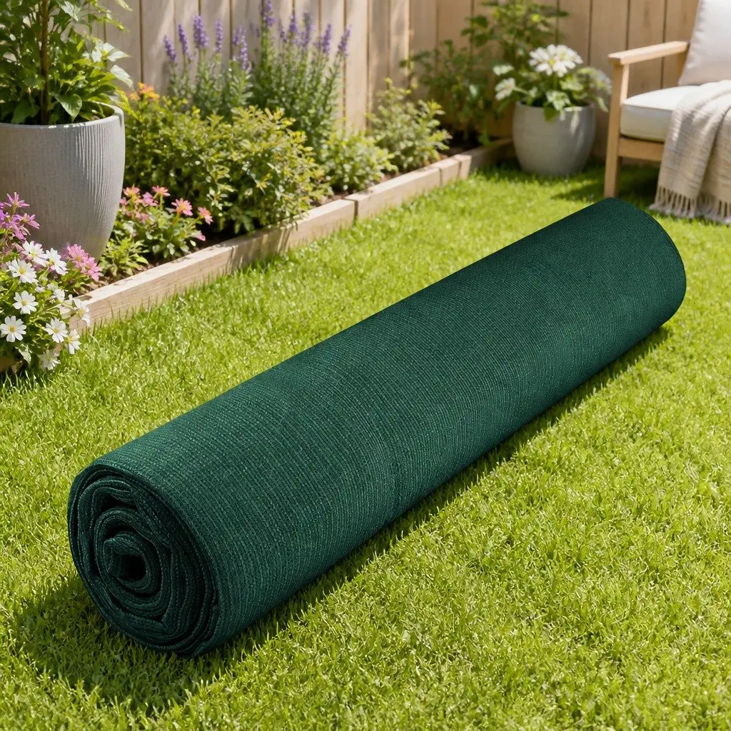 Shade Cloth Roll 3.66m x 30m UV-Stabilised Green Heavy Duty Garden Sunshade