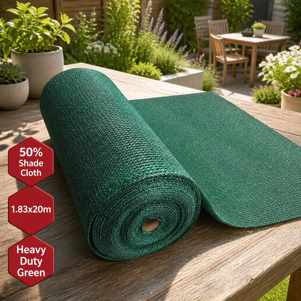 50% UV-Stabilised Shade Cloth 1.83m x 20m