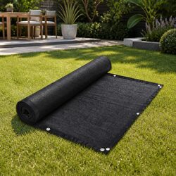 10x2m Black Shade Cloth - HDPE, 80% UV Blocking