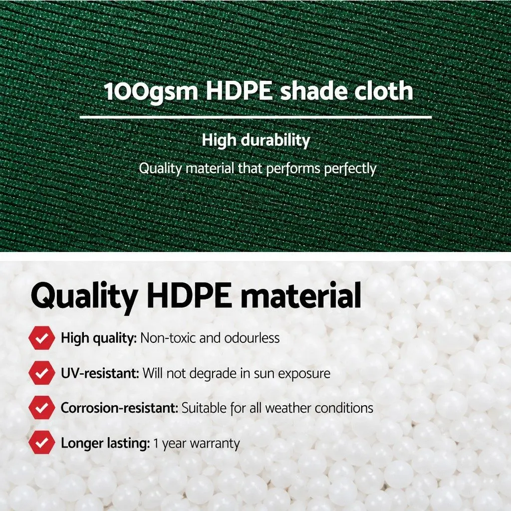 Shade Cloth Garden 50% UV-Stabilised HPDE 3.66m x 10m Roll